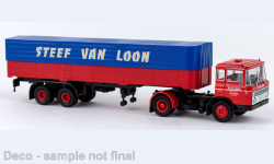 Brekina 85281 - H0 - DAF FT 2600 Pritsche/Plane-Sattelzug Steef v.L. 77 (NL)